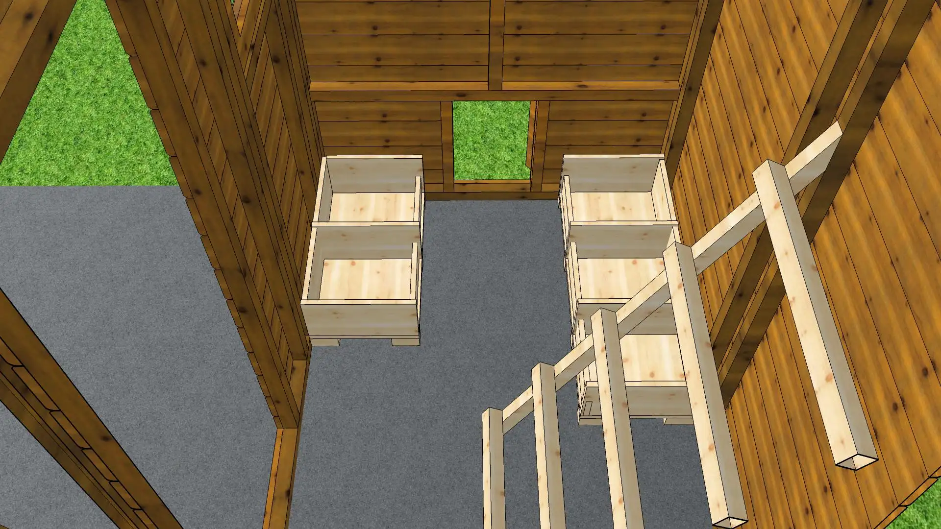 Kurnik Damian 1,5m x 4m