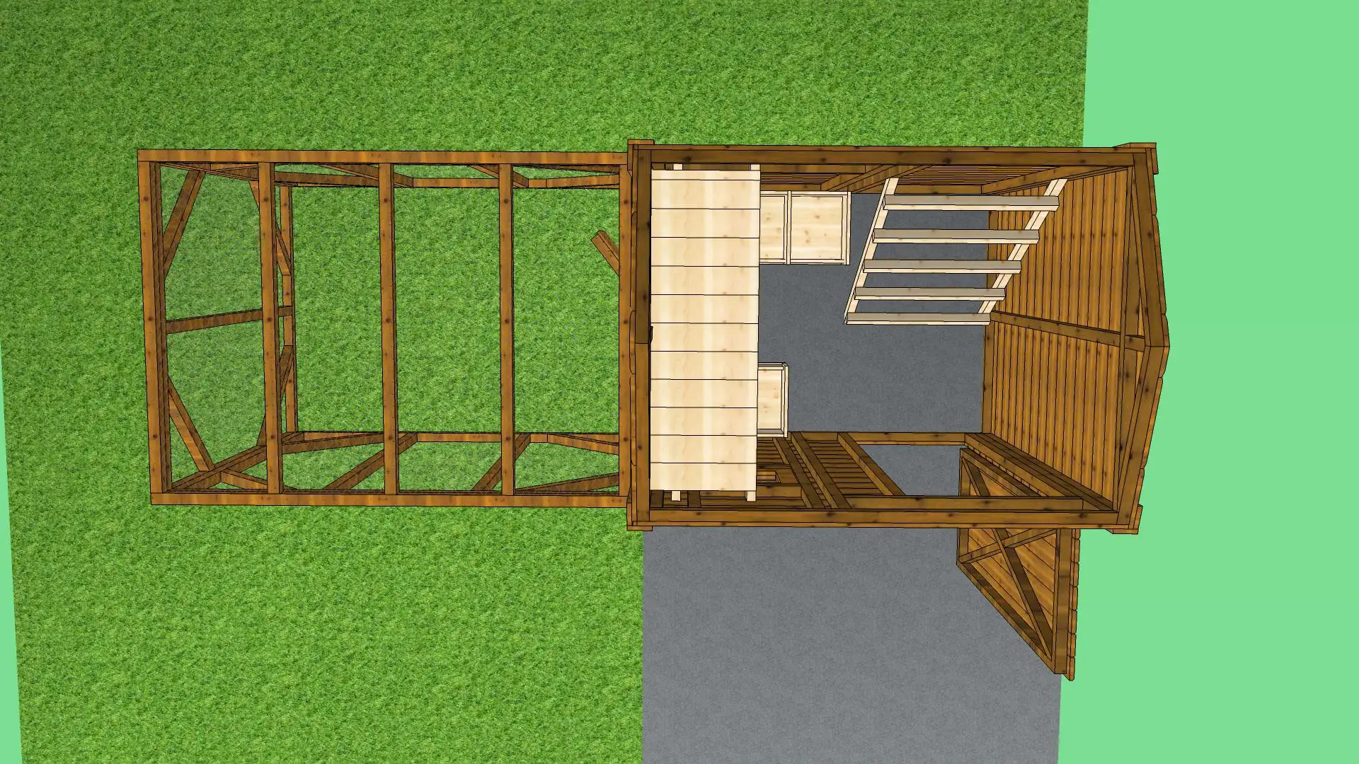 Kurnik Damian 1,5m x 4m