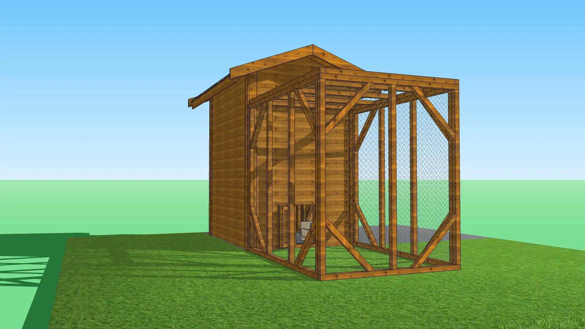 Kurnik Damian 1,5m x 4m