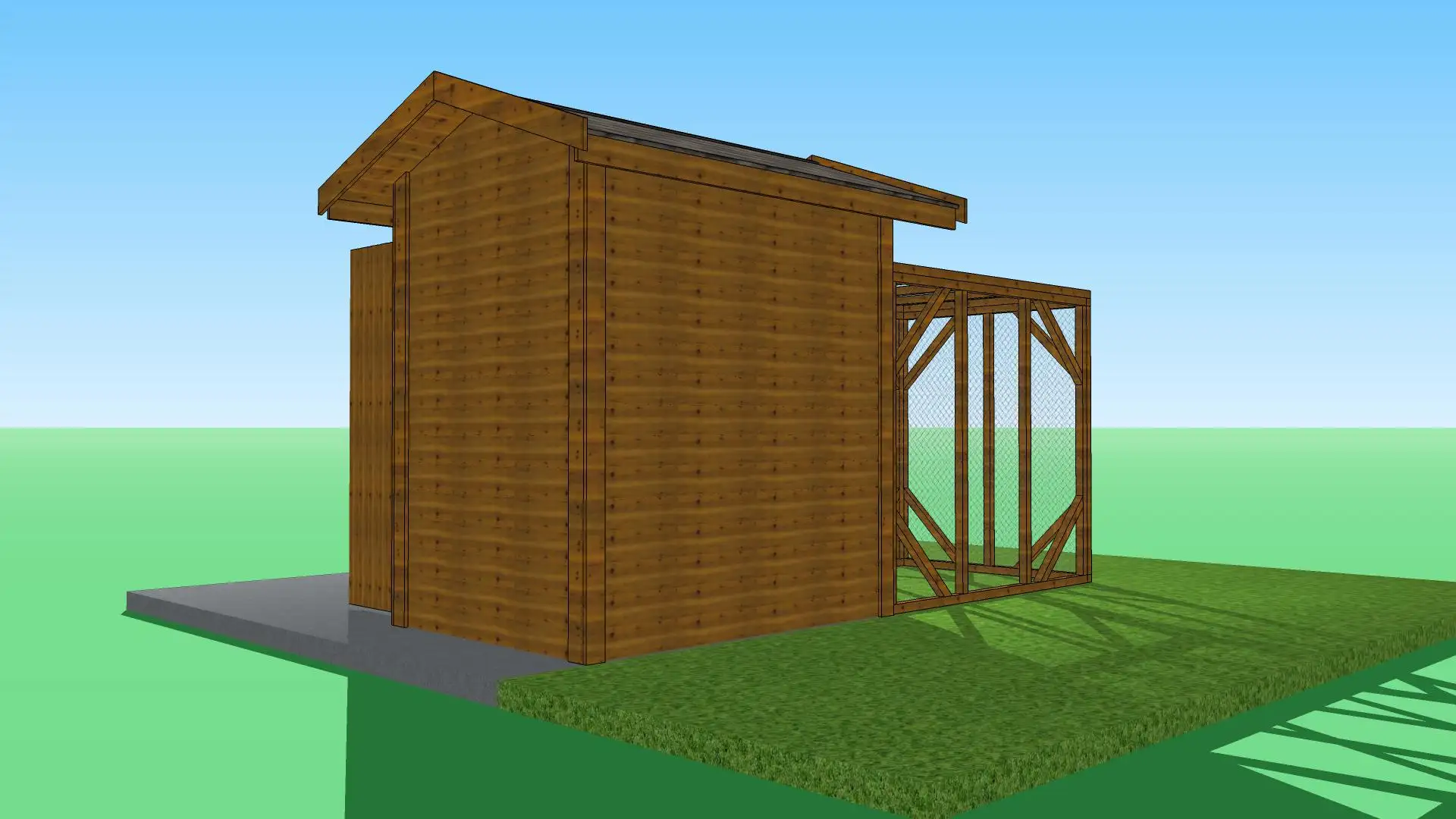 Kurnik Damian 1,5m x 4m