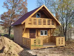 Domek z balkonem Igor - 5x5m - zdjęcie 15