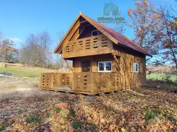 Domek z balkonem Igor - 5x5m - zdjęcie 16