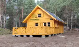 Domek z drewna Maciek II 5x5 + tars 5x3m   - zdjęcie 1