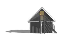 Wiata samochodowa Marta 6x5m – Garaż z poddaszem i zamkniętym pomieszczeniem - zdjęcie 9