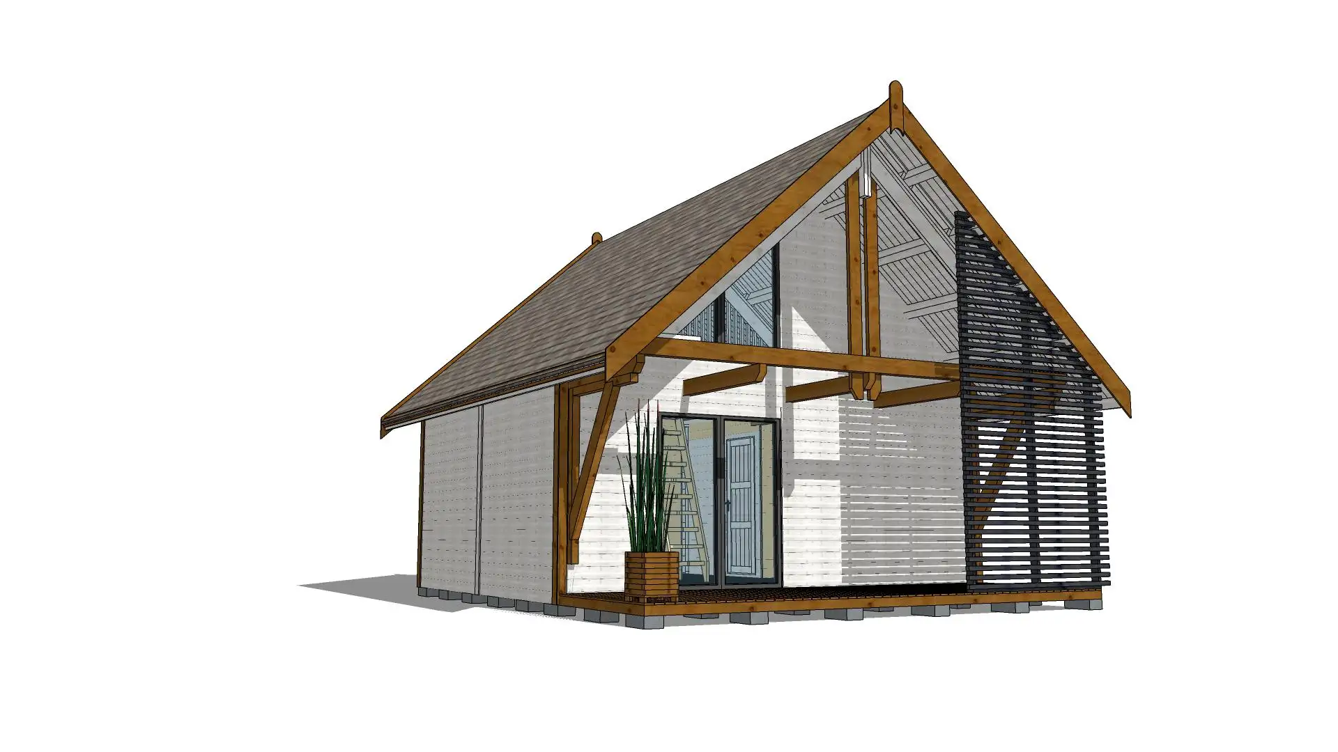 Domek rekreacyjny całoroczny CRA10 - 35m2