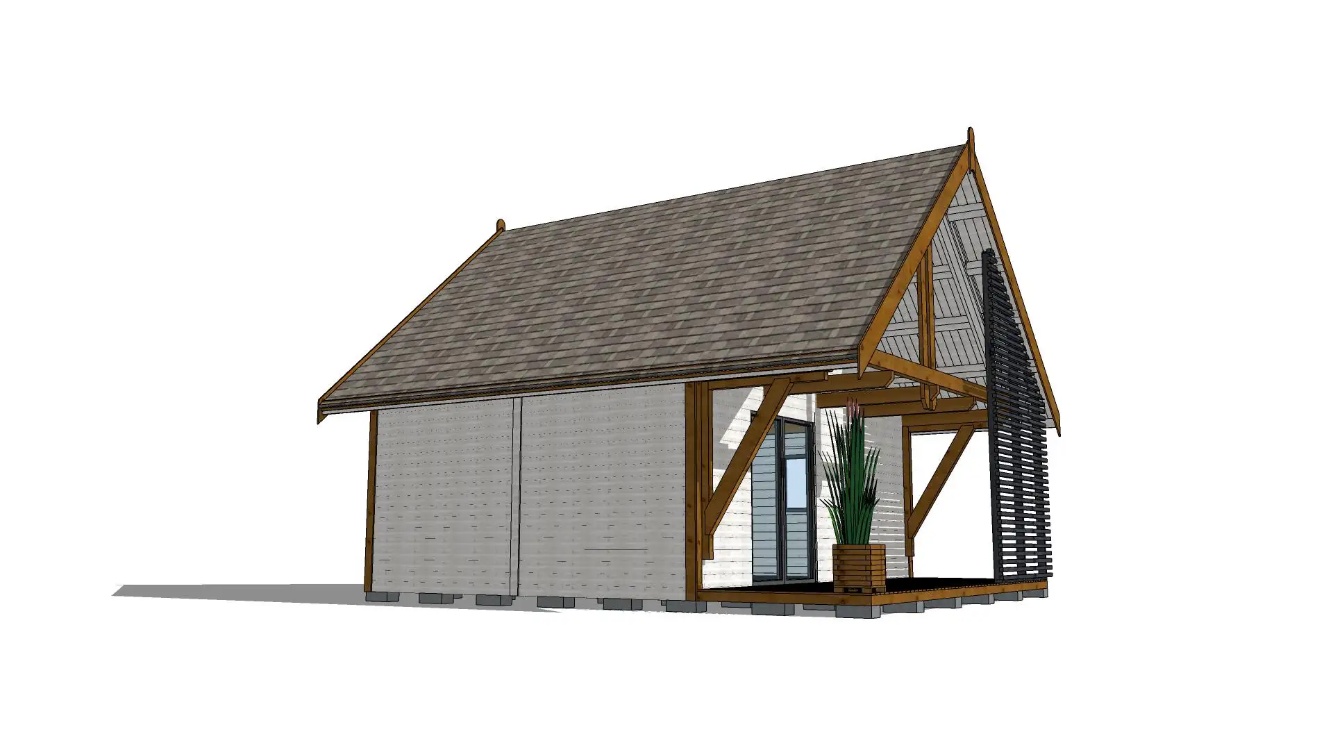 Domek rekreacyjny całoroczny CRA10 - 35m2