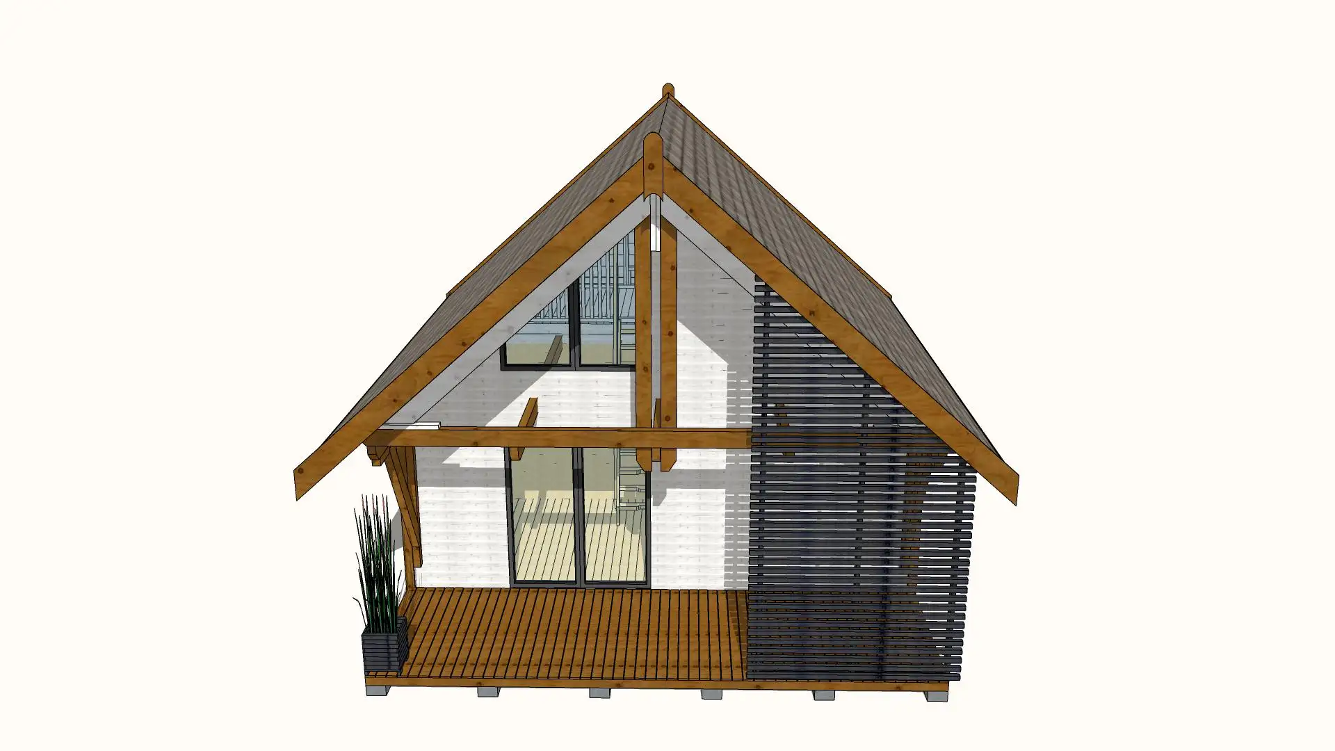 Domek rekreacyjny całoroczny CRA10 - 35m2