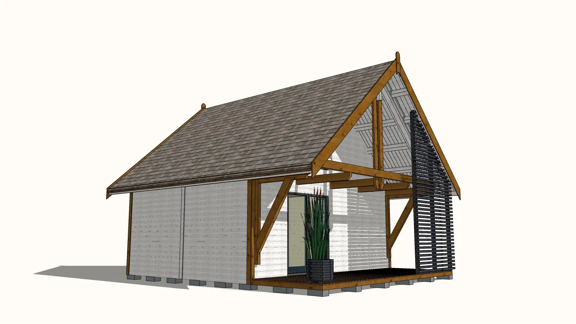 Domek rekreacyjny całoroczny CRA10 - 35m2