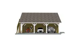 Wiata samochodowa Barbara 8,9m x 5m – Trwała konstrukcja na trzy pojazdy z przestrzenią magazynową  - zdjęcie 15