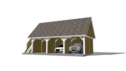 Wiata samochodowa Barbara 8,9m x 5m – Trwała konstrukcja na trzy pojazdy z przestrzenią magazynową  - zdjęcie 5