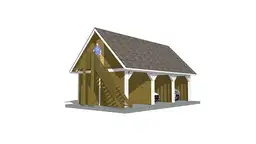 Wiata samochodowa Barbara 8,9m x 5m – Trwała konstrukcja na trzy pojazdy z przestrzenią magazynową  - zdjęcie 11