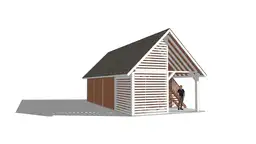 Wiata samochodowa Barbara II  11,9m x 5m – Garaż na dwa auta z przestrzenią użytkową  - zdjęcie 6