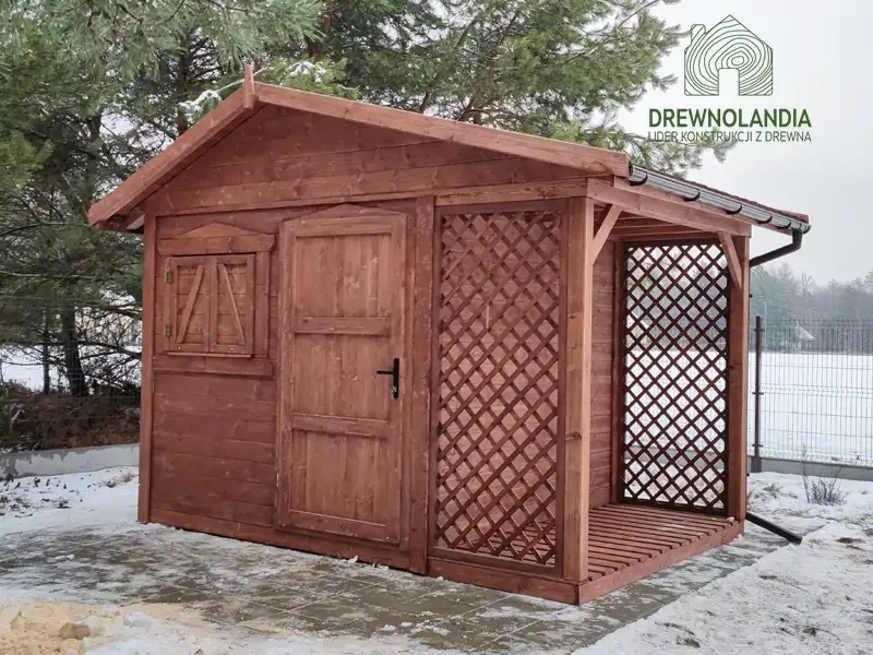 Domek gospodarczy z drewna Bonifacy - 3x2,5m