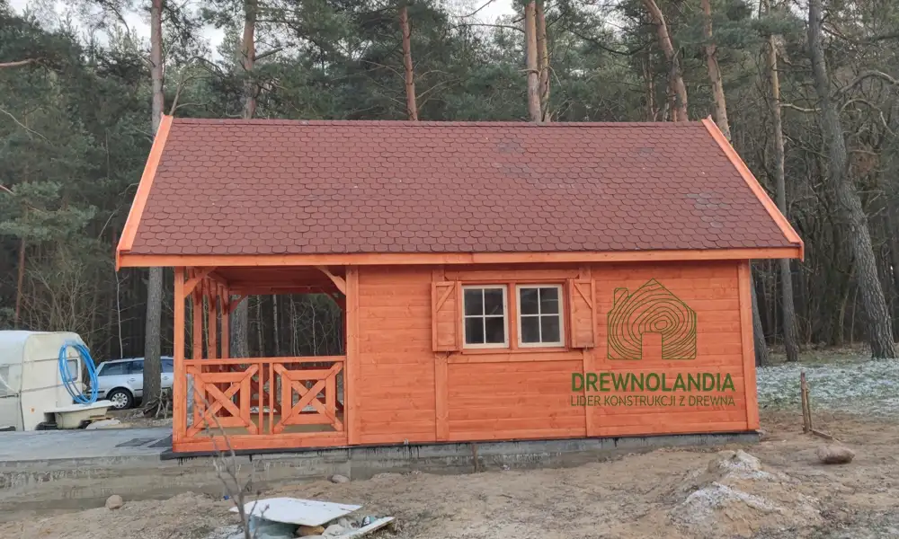 Drewniany domek na działkę Amadeusz IV 7x4,5m 