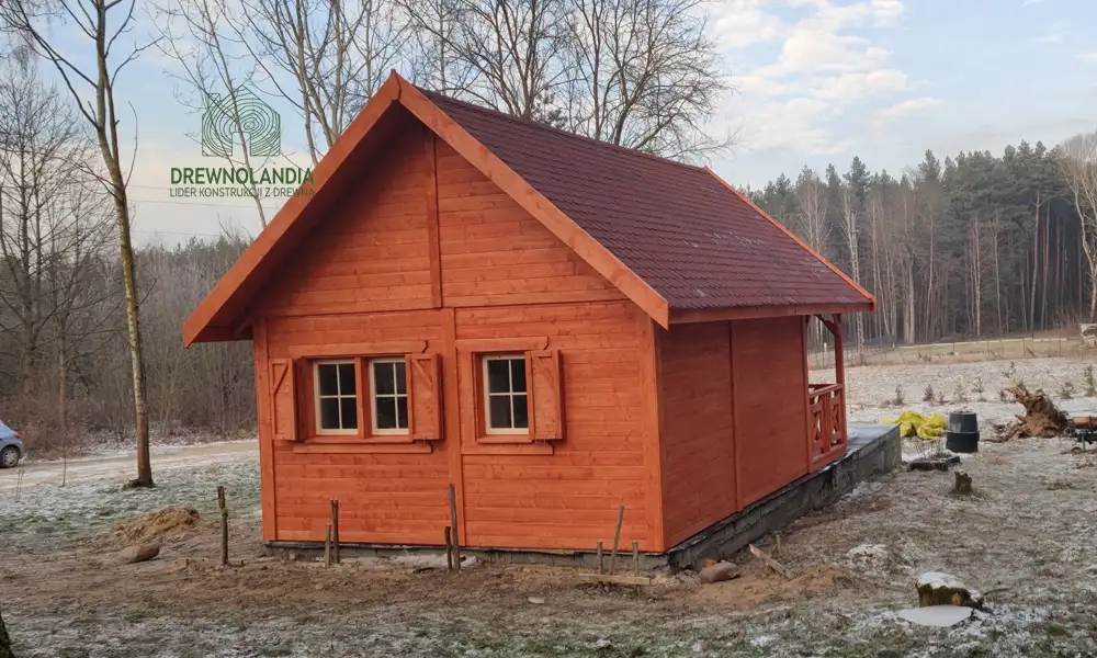 Drewniany domek na działkę Amadeusz IV 7x4,5m 