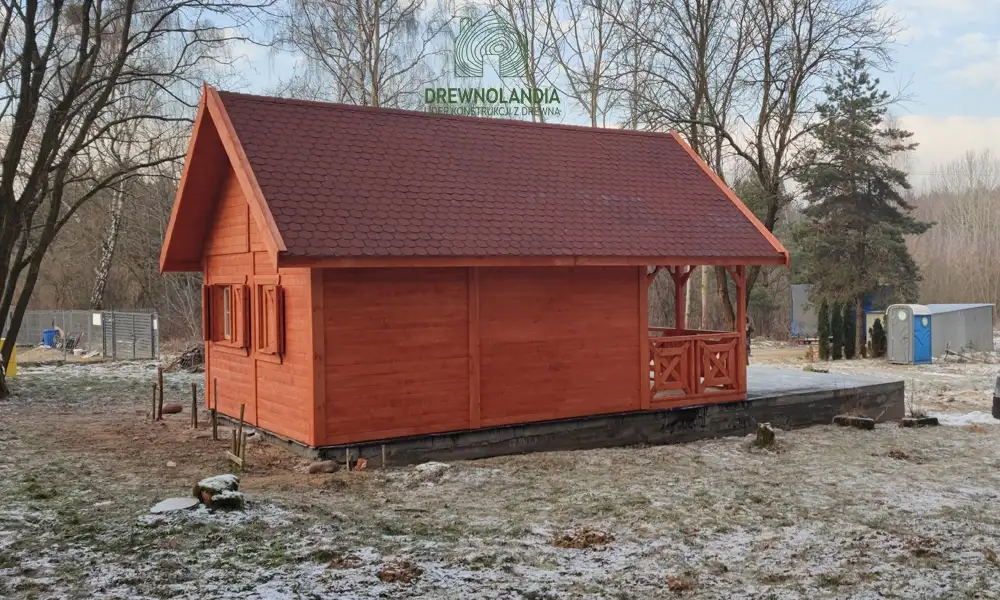 Drewniany domek na działkę Amadeusz IV 7x4,5m 