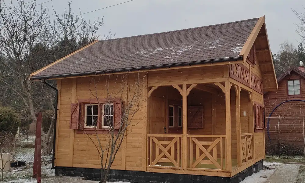 Domek rekreacyjny całoroczny CRA4 - wersja 1 - V1 - 35 m²