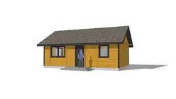 Drewniany domek rekreacyjny całoroczny CRK5 - 54 m² - zdjęcie 22