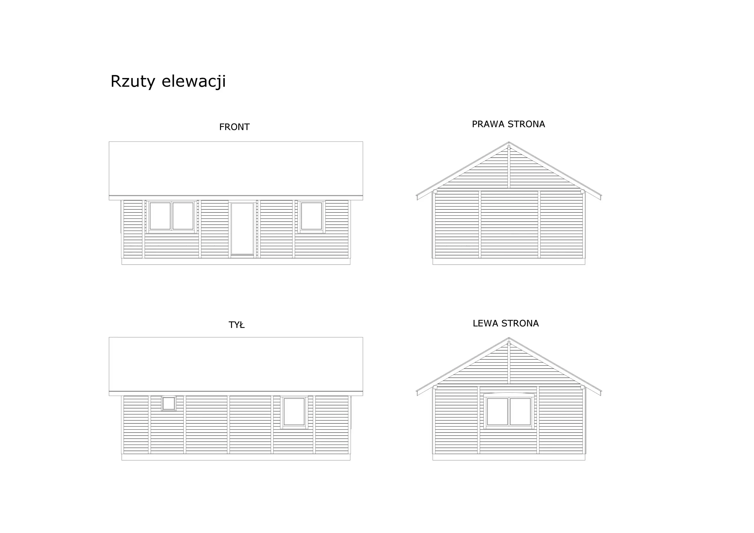 Drewniany domek rekreacyjny całoroczny CRK5 - 54 m²