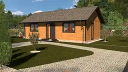 Drewniany domek rekreacyjny całoroczny CRK1 - 70 m² - zdjęcie 33
