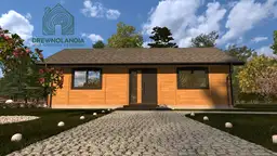 Drewniany domek rekreacyjny całoroczny CRK1 - 70 m² - zdjęcie 37