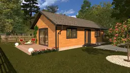 Drewniany domek rekreacyjny całoroczny CRK1 - 70 m² - zdjęcie 31