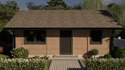 Drewniany domek rekreacyjny całoroczny CRK5 - 54 m² - zdjęcie 12