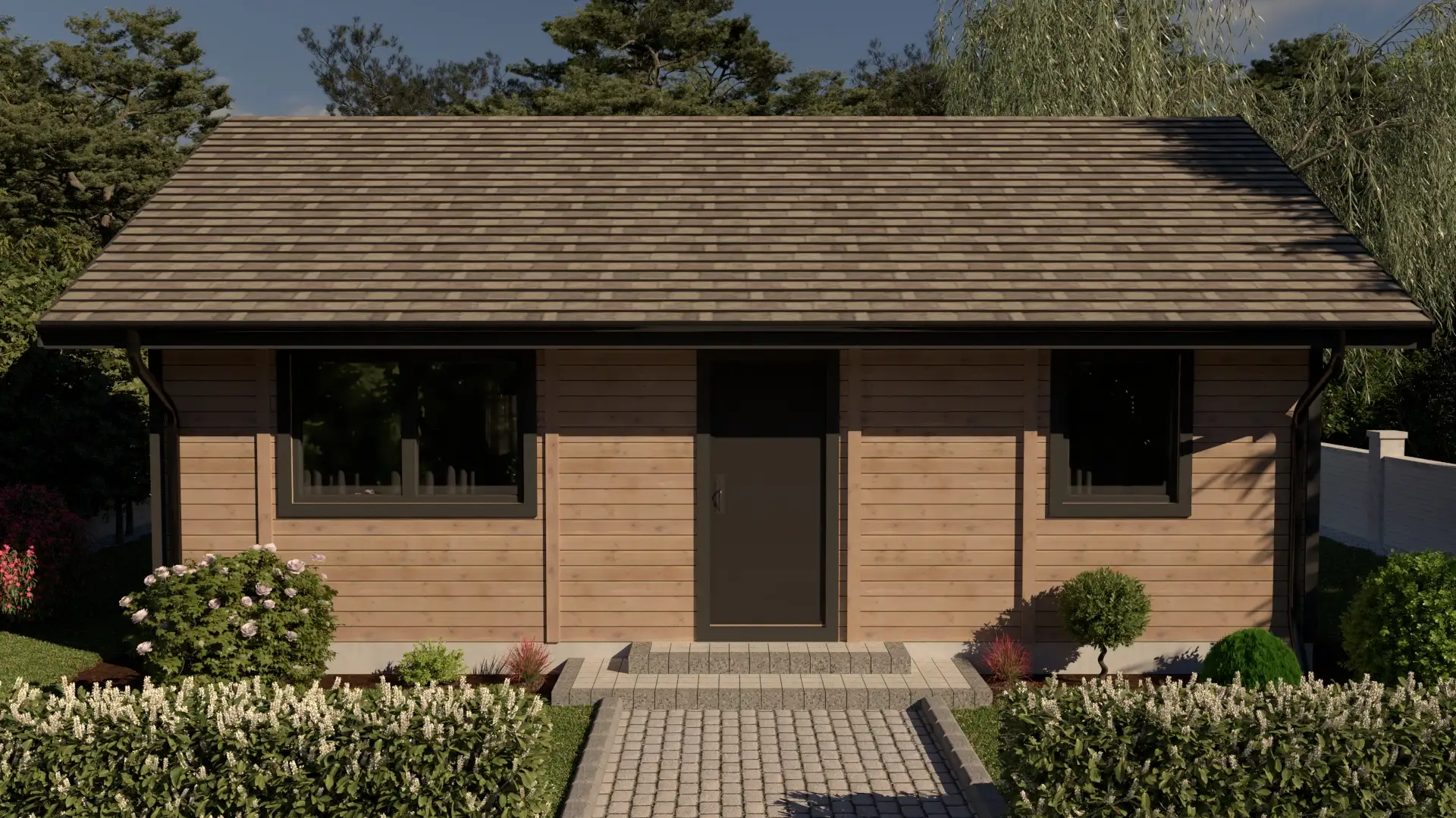 Drewniany domek rekreacyjny całoroczny CRK5 - 54 m²