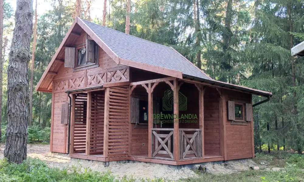 Domek z antresola Wiktor IV - wersja 1 - V1 - 5,9x5,9m