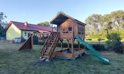 Domek ogrodowy Dla Dzieci Lolek - 2,8x2m z huśtawką  - zdjęcie 30