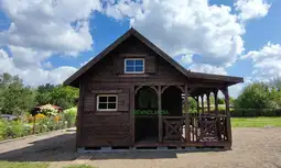 Domek Ogrodowy Mieszko I 4x5m + taras  boczny 1,5x5m - zdjęcie 7