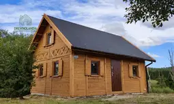 Drewniany domek rekreacyjny całoroczny CRA8 - 35 m² - zdjęcie 4