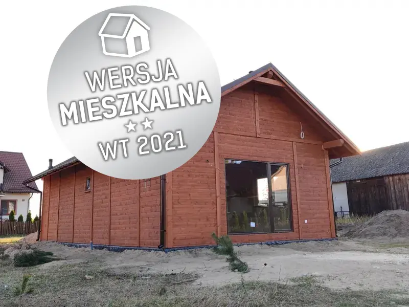 CRK1 PLUS – wizualizacja drewnianego domu z przestronnym wnętrzem i nowoczesną bryłą