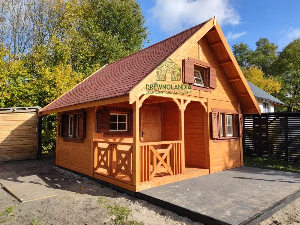 Drewniany domek Wiktor II - 5x5m  