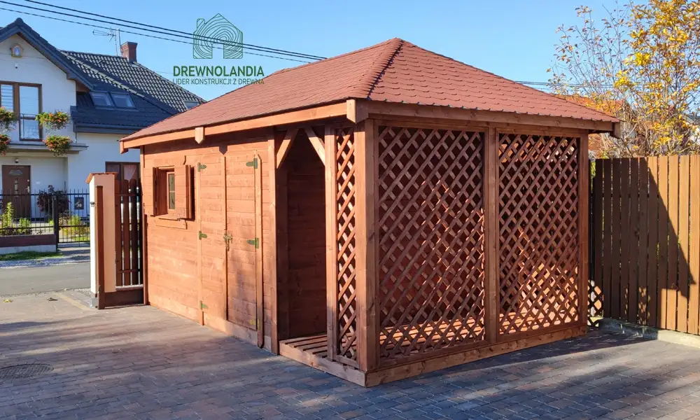 Domek gospodarczy do dużego ogrodu Kacper Bis - 6x4m
