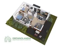 Dom mieszkalny całoroczny DREWNOLANDIA V1 - WT 2021 – 70 m²  - zdjęcie 7