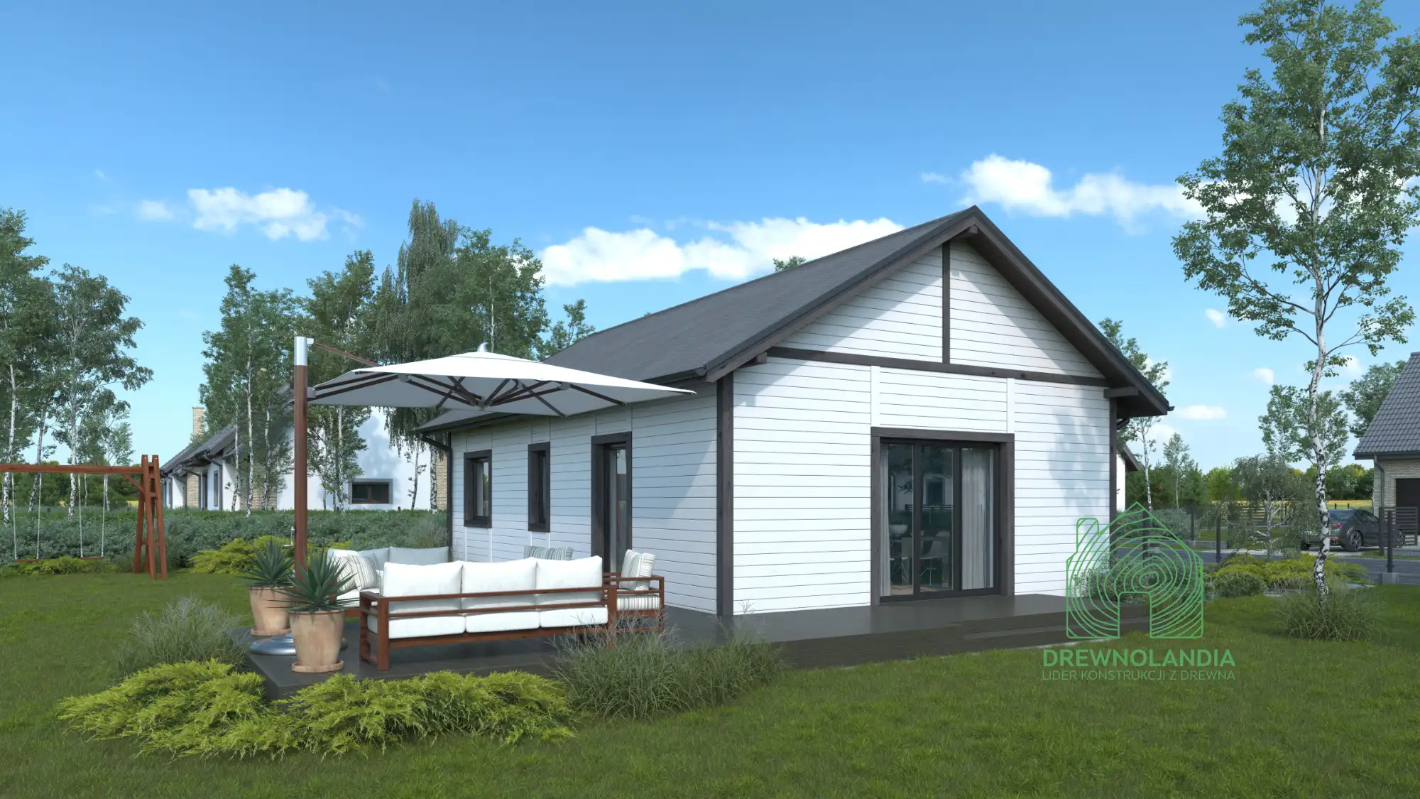 Dom mieszkalny całoroczny DREWNOLANDIA 1 CRK PLUS – 70 m²