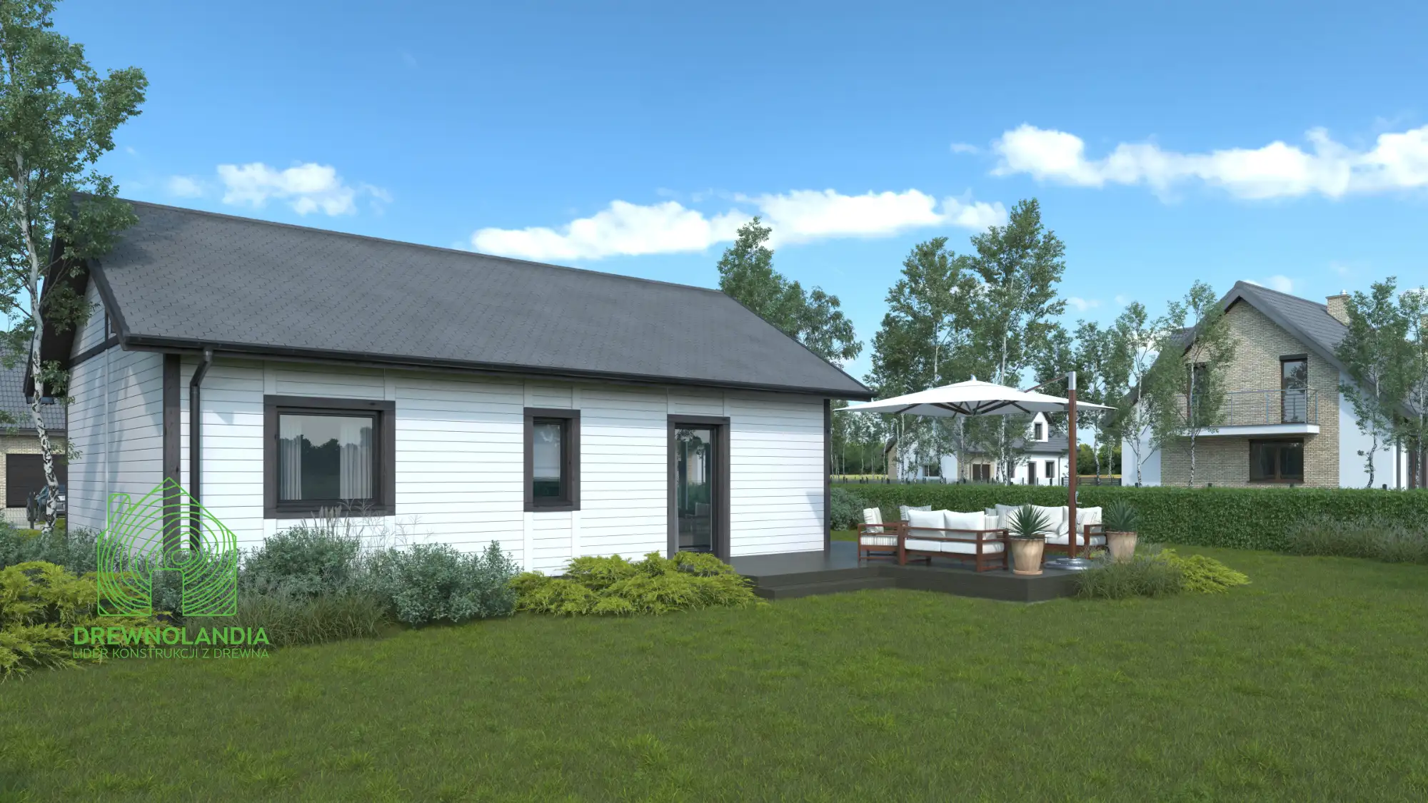 Dom mieszkalny całoroczny DREWNOLANDIA 1 CRK PLUS – 70 m²