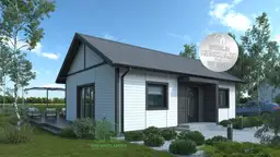 Dom mieszkalny całoroczny DREWNOLANDIA 1 CRK PLUS – 70 m²  - zdjęcie 1