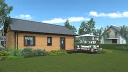 Dom rekreacyjny całoroczny DREWNOLANDIA 1 CRK – 70 m²  - zdjęcie 4