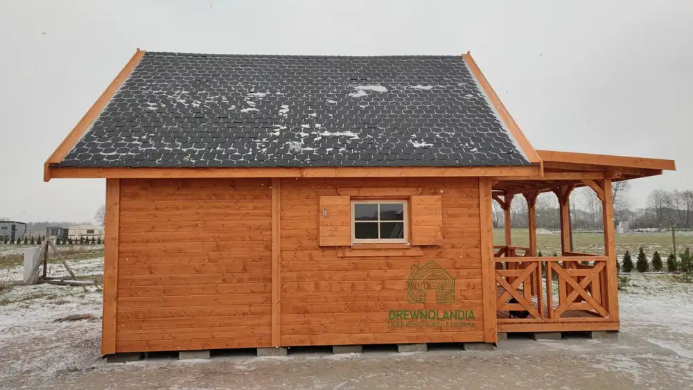 Domek Ogrodowy z tarasem Marcel II - 5x5m 