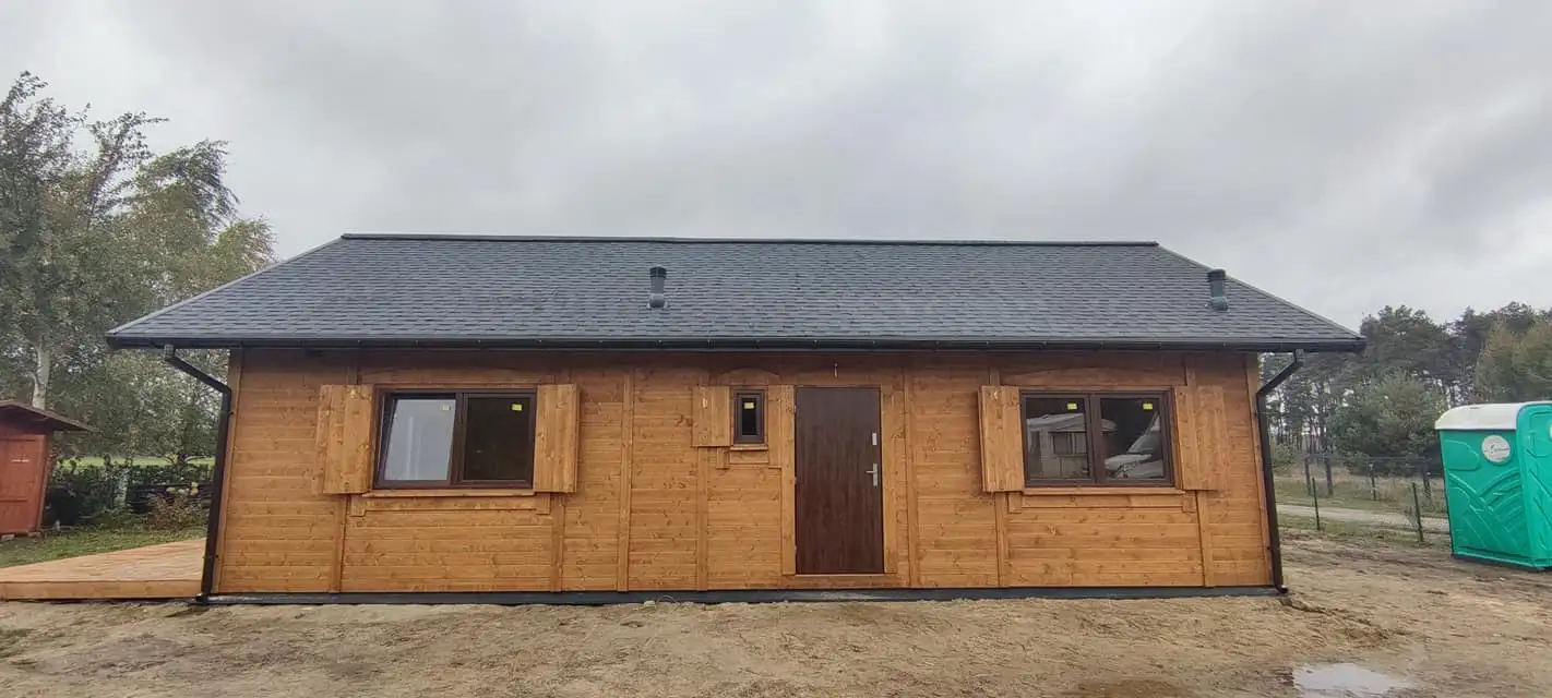 Drewniany dom rekreacyjny Kazimierz - 6m x 10,5m - 63 m² 