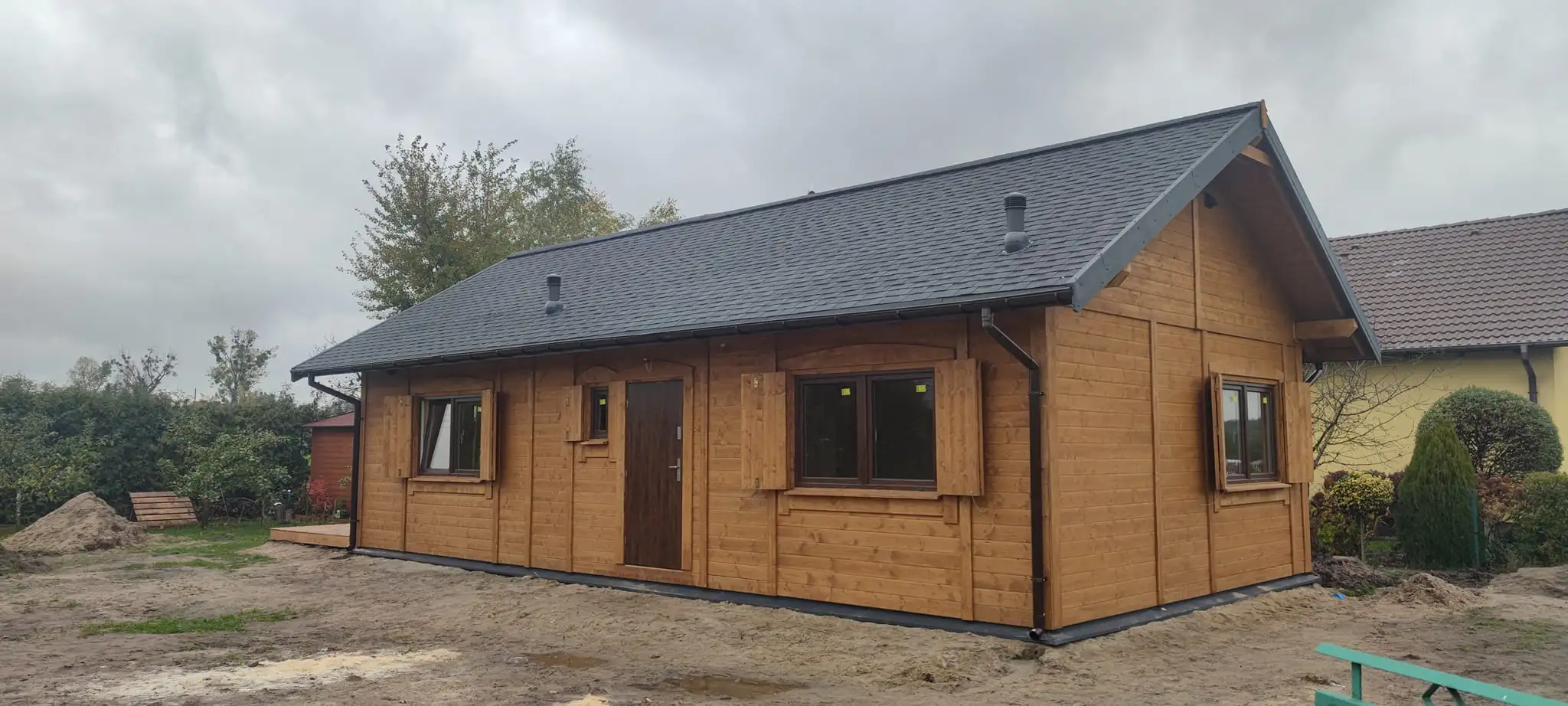 Drewniany dom rekreacyjny Kazimierz - 6m x 10,5m - 63 m² 