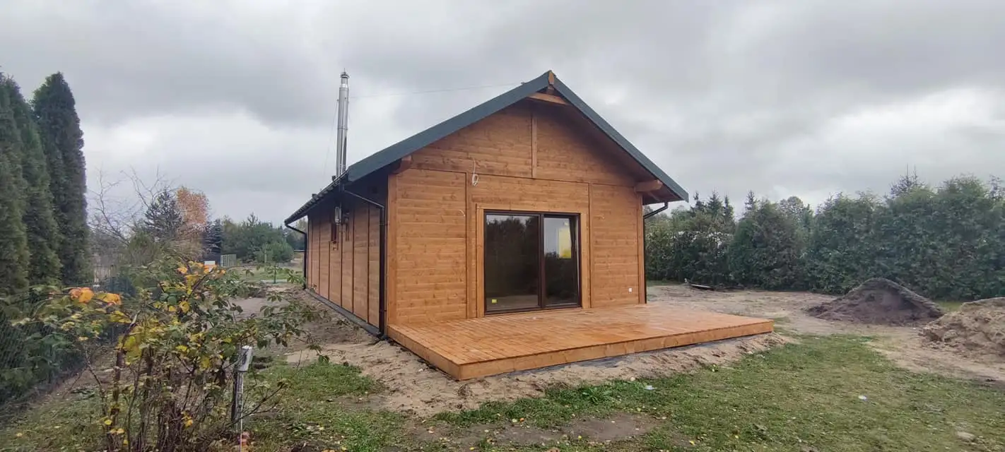 Drewniany dom rekreacyjny Kazimierz - 6m x 10,5m - 63 m² 