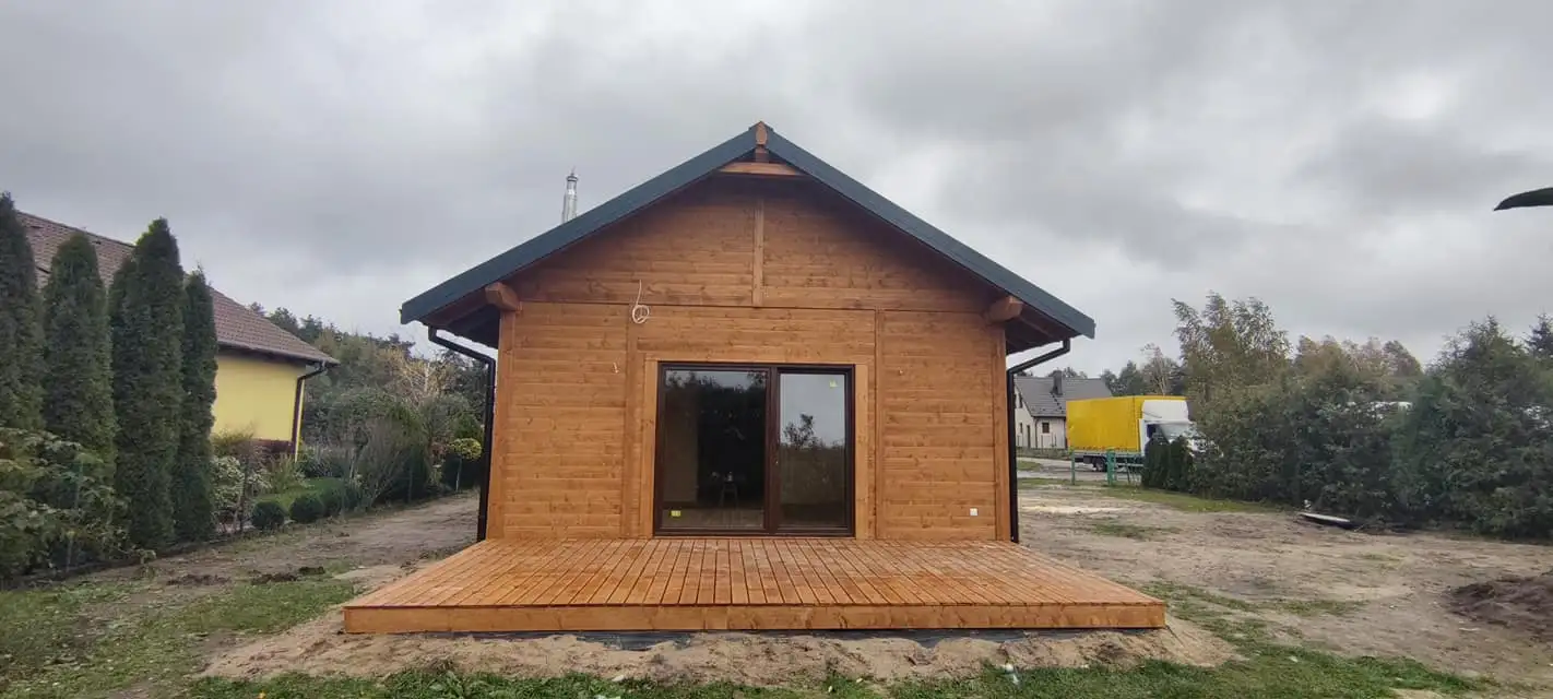 Drewniany dom rekreacyjny Kazimierz - 6m x 10,5m - 63 m² 