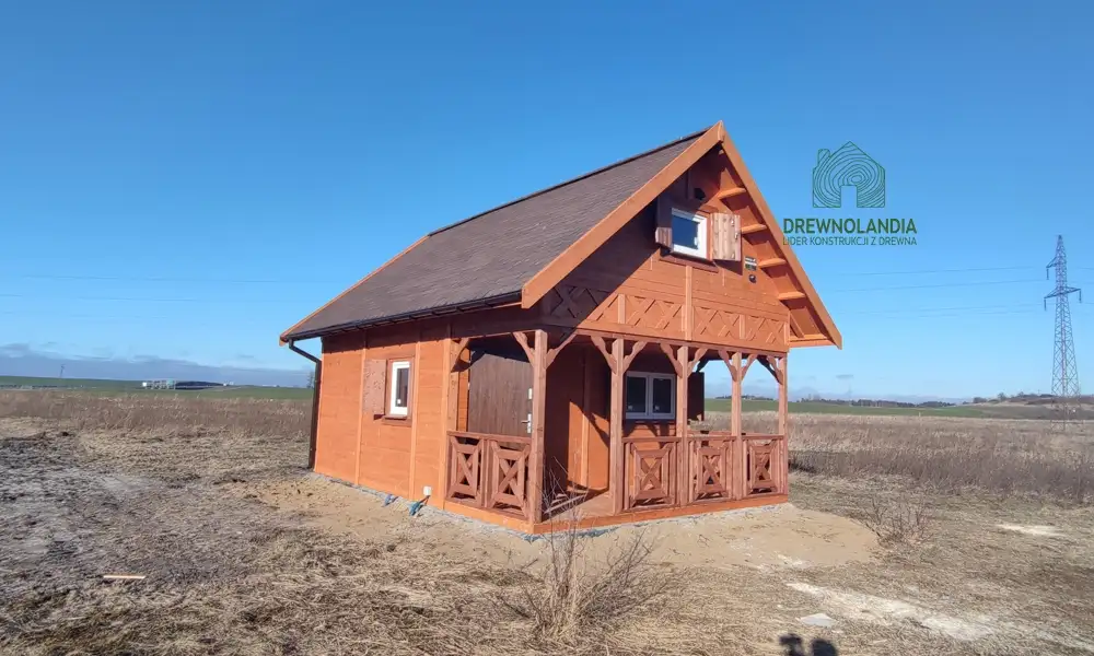 Drewniany domek na działkę Amadeusz IV 7x4,5m 