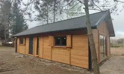 Drewniany domek rekreacyjny całoroczny CRK1 - 70 m² - zdjęcie 3