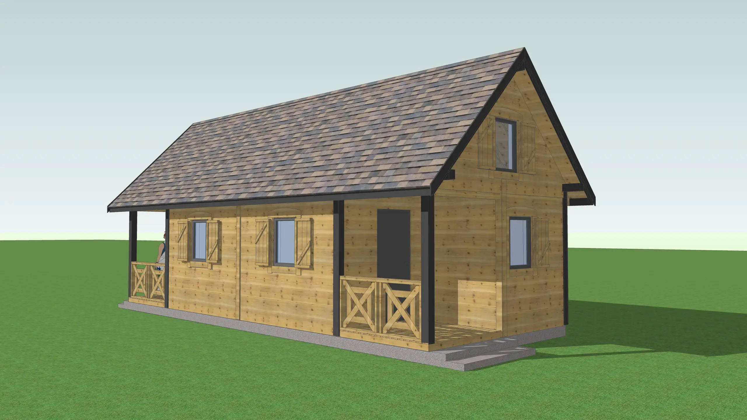 Domek „bliźniak” na wynajem W1X2 – 40 m2