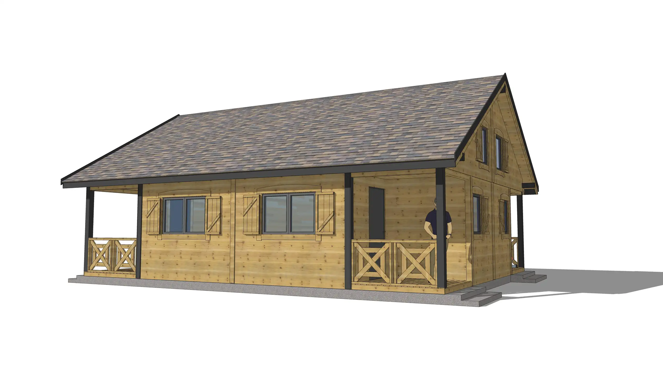 Domki na wynajem W1X4 – 80 m2 – 4 domki w 1