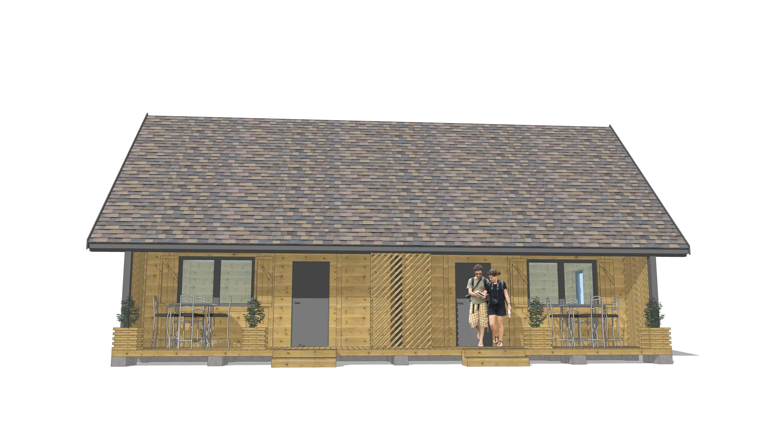 Szeregowy domek pod wynajem J1X2 – 60 m2